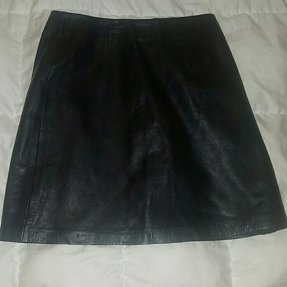 Leather skirt